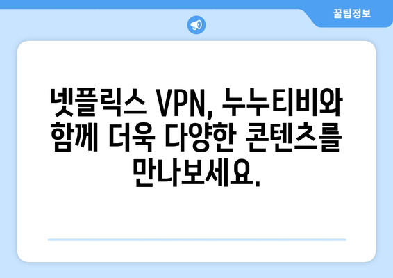 넷플릭스 VPN 누누티비와 함께 쉽게 우회하는 법