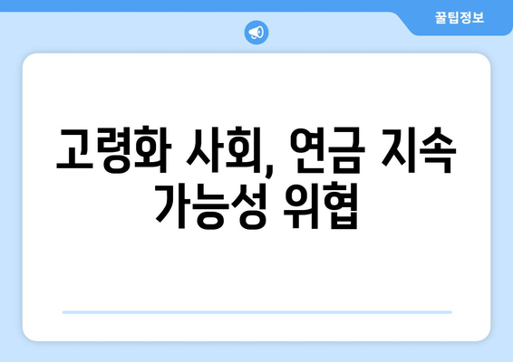 연금개혁안 문제점: 국민연금 개혁안의 위험 요소와 개선 방안