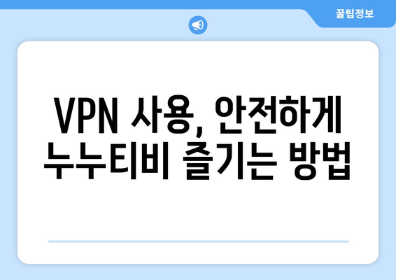 넷플릭스 VPN 누누티비, 무료로 안전하게 우회하는 법