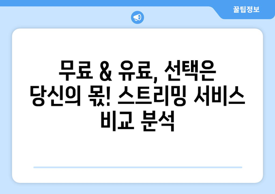 스포츠 실시간 라이브 스트리밍 추천 서비스