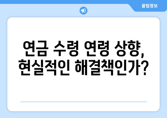 연금개혁안 문제점: 국민연금 개혁안의 주요 논쟁점