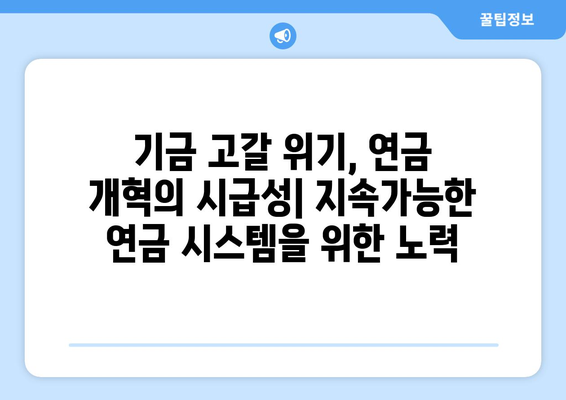 연금개혁안 내용 분석: 국민연금 개편의 상세 정책 내용