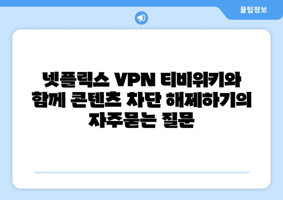 넷플릭스 VPN 티비위키와 함께 콘텐츠 차단 해제하기