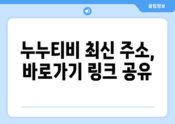 누누티비 우회 방법, 최신 접속법 가이드