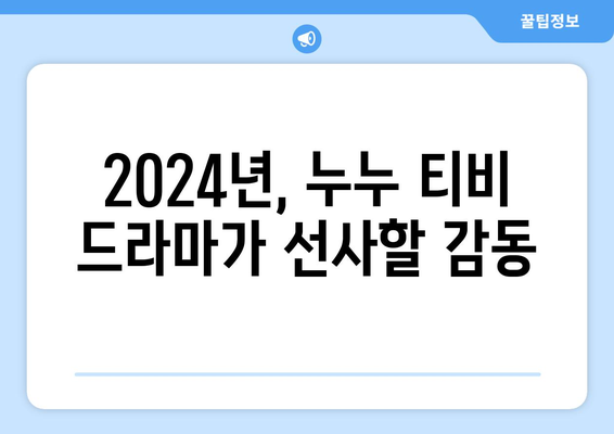 누누 티비 2024 업데이트: 드라마 누누 티비의 향후 계획