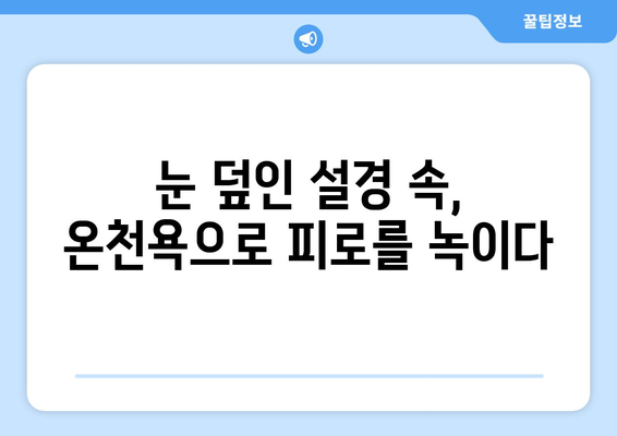 훗카이도 료칸 추천, 전통적인 일본식 온천 숙소