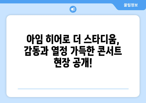 임영웅 영화 아임 히어로 더 스타디움 개봉 확정!