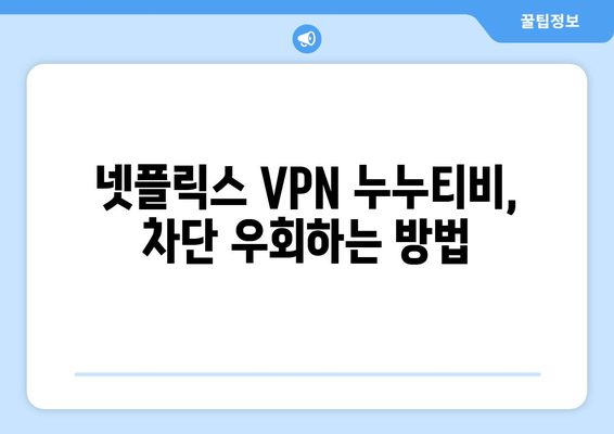 넷플릭스 VPN 누누티비, 차단 없이 안전하게 사용하기