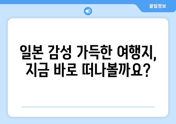 일본 여행지 추천, 떠나기 전에 꼭 알아야 할 명소