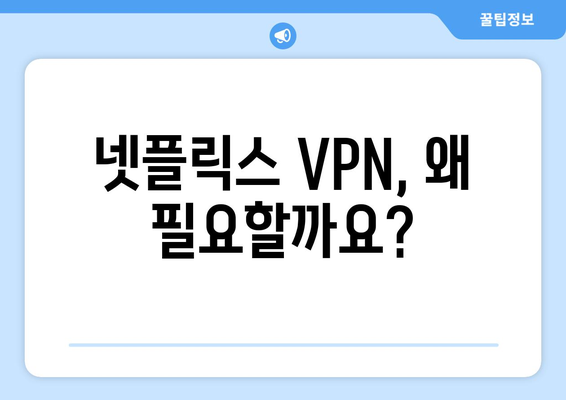 넷플릭스 VPN 추천: 해외 시청자들이 애용하는 서비스