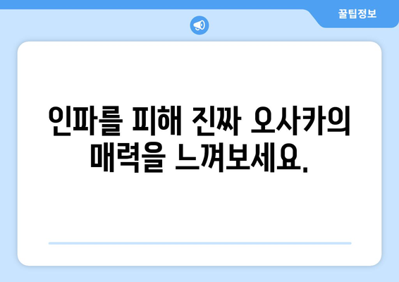 오사카 여행지 소개, 현지인이 추천하는 숨겨진 명소