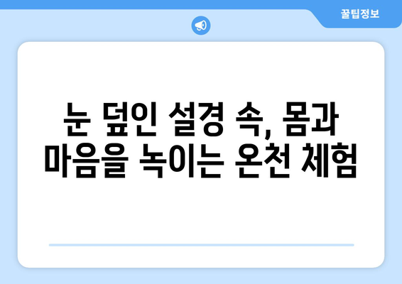 훗카이도 료칸 추천, 일본식 전통 온천 숙소에서의 힐링