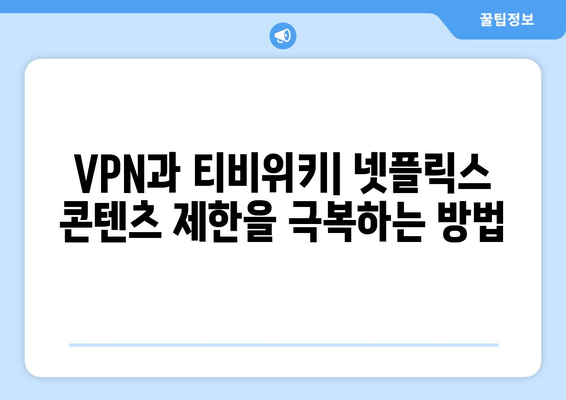 넷플릭스 VPN 티비위키로 콘텐츠 차단 해제하기