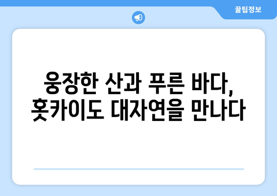 훗카이도 여행 가이드, 자연과 함께하는 추천 일정