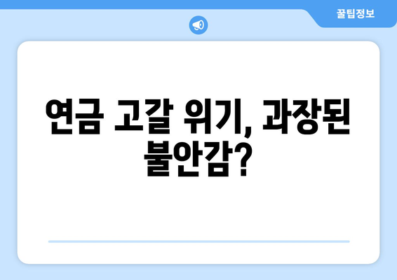 연금개혁안 문제점: 국민연금 개혁안의 주요 논쟁점 분석