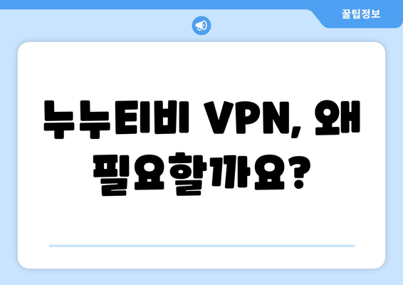 누누티비 VPN 우회접속, 안전하고 빠른 접속법