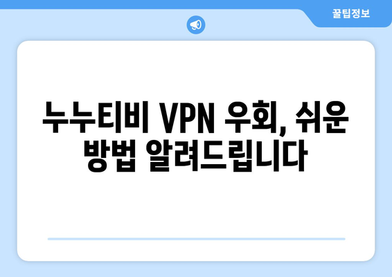 누누티비 VPN 우회접속, 안전하게 사용하는 법