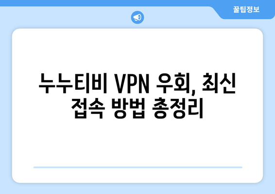 누누티비 VPN 우회 접속, 최신 접속법 안내