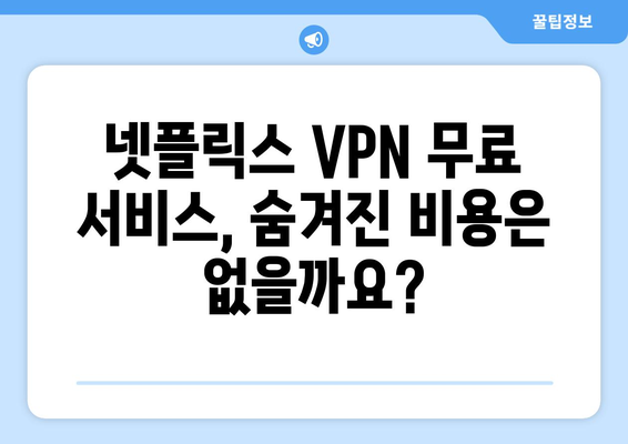 넷플릭스 VPN 무료 제공, 믿을 수 있는 서비스는?