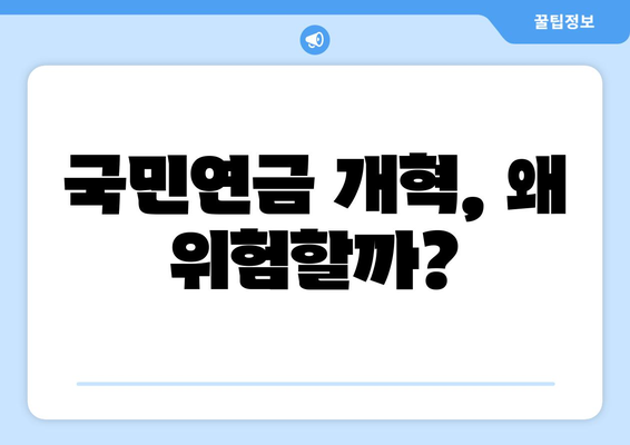 연금개혁안 문제점: 국민연금 개혁안의 위험 요소와 대응 방안