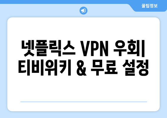 넷플릭스 VPN 티비위키 설정법, 무료로 우회하기