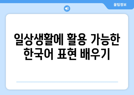 임영웅의 노래로 배우는 한국어 표현