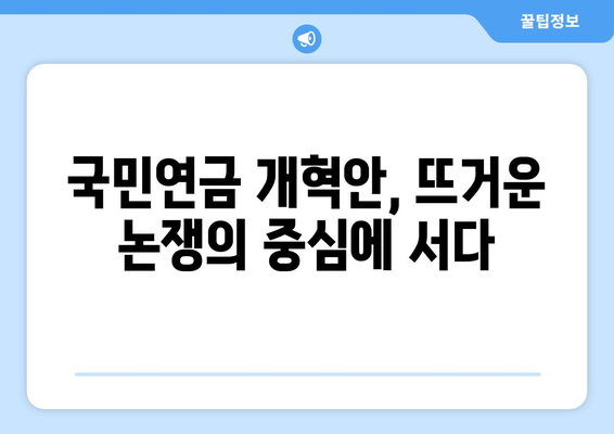 연금개혁안 문제점: 국민연금 개혁안의 주요 이슈와 비판