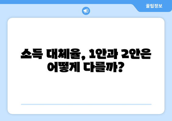 국민연금 개혁안 1안과 2안: 무엇이 다른가?