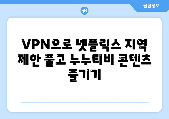 넷플릭스 VPN 누누티비 우회, 무료로 사용하기