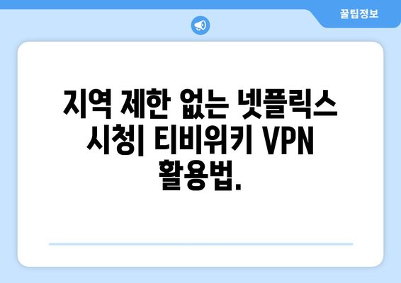 넷플릭스 VPN 티비위키와 함께 콘텐츠 차단 해제하기