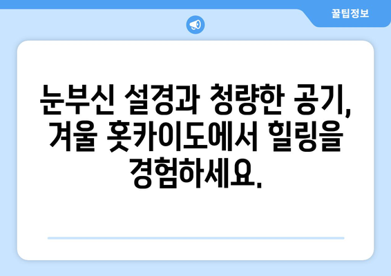 훗카이도 여행 정보, 자연 속에서 힐링할 수 있는 최고의 코스