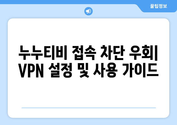 넷플릭스 VPN 누누티비, 차단 우회 쉽게 하기