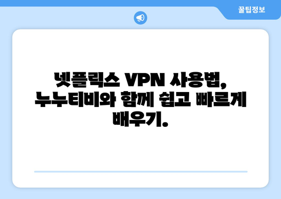 넷플릭스 VPN 누누티비와 함께 쉽게 우회하는 법