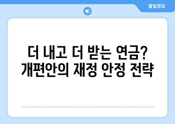 연금개혁안 내용 분석: 국민연금 개편안의 주요 요소들