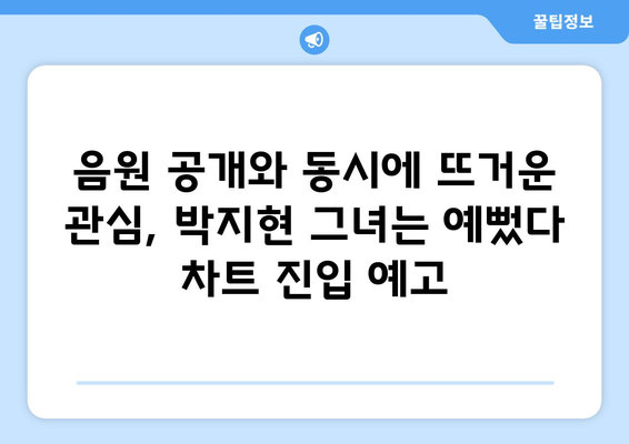 박지현 그녀는 예뻤다 음원 발매와 팬들의 반응