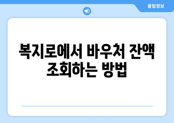 복지로 에너지바우처 잔액조회 – 확인 방법 알아보기