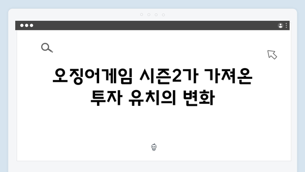 오징어게임 시즌2의 경제적 파급효과: 한국 콘텐츠 산업에 미치는 영향