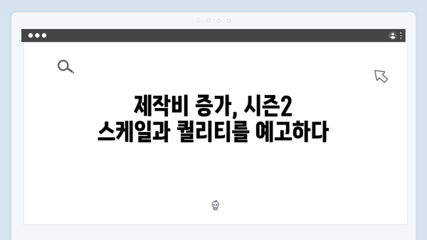 오징어게임 시즌2 제작비 분석: 대규모 투자의 내역과 기대효과