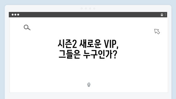 오징어게임 시즌2에서 등장할 새로운 VIP 캐릭터와 그들의 숨겨진 정체