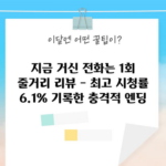 지금 거신 전화는 1회 줄거리 리뷰 - 최고 시청률 6.1% 기록한 충격적 엔딩