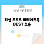 최신 트로트 리메이크곡 BEST 모음