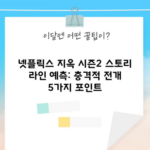 넷플릭스 지옥 시즌2 스토리 라인 예측: 충격적 전개 5가지 포인트