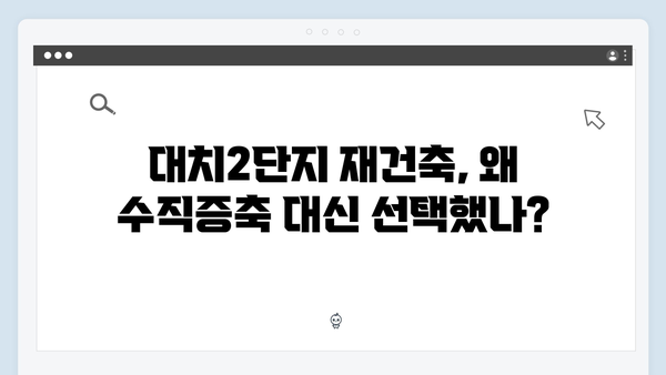 대치2단지 재건축 가속화…수직증축에서 재건축으로 방향 전환한 이유는?