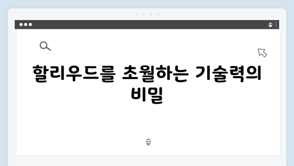 오징어게임 시즌2 특수효과의 혁신: 할리우드를 뛰어넘는 기술력