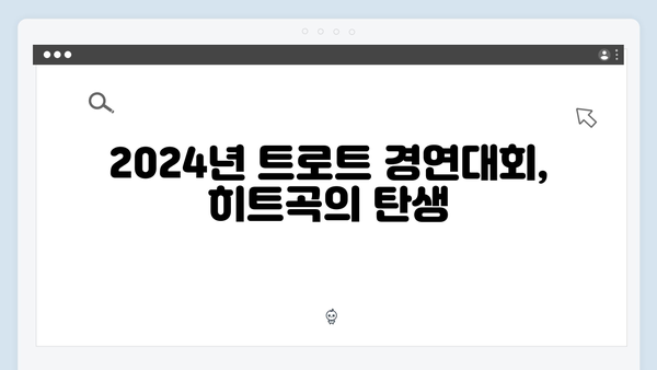 2024년 트로트 경연대회 우승곡 모음집