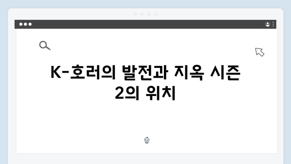 지옥 시즌 2: 넷플릭스가 선보이는 K-호러의 진화