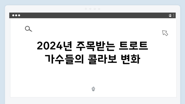 2024년 트로트 가수 콜라보곡 특집