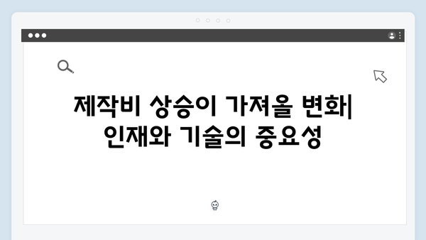 넷플릭스 오징어게임 시즌2, 한국 드라마 역사상 최고 제작비의 의미