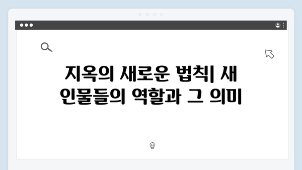 지옥 시즌2에서 더욱 복잡해질 인물 관계도: 새 캐릭터들의 역할