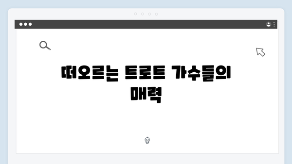 최신 트로트 가수 노래 모음: 감성 충전